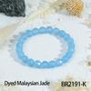 Multi-Color Transparent Crystal Bead Bracelet for Women - Layered French Style Jewelry