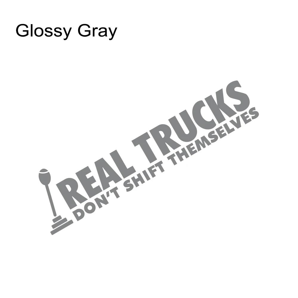Car Window Sticker Real Trucks Don't Shift Themselves Fit Truck Vinyl Film Decor Decal For Ford F150 Chevrolet Silverado Pickup