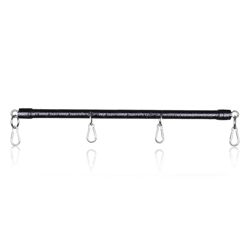 Stainless Steel Metal PU Leather Open Leg Bar Bondage For Handcuffs Wrist Ankle Restraint Accessory Erotic Sex Toy