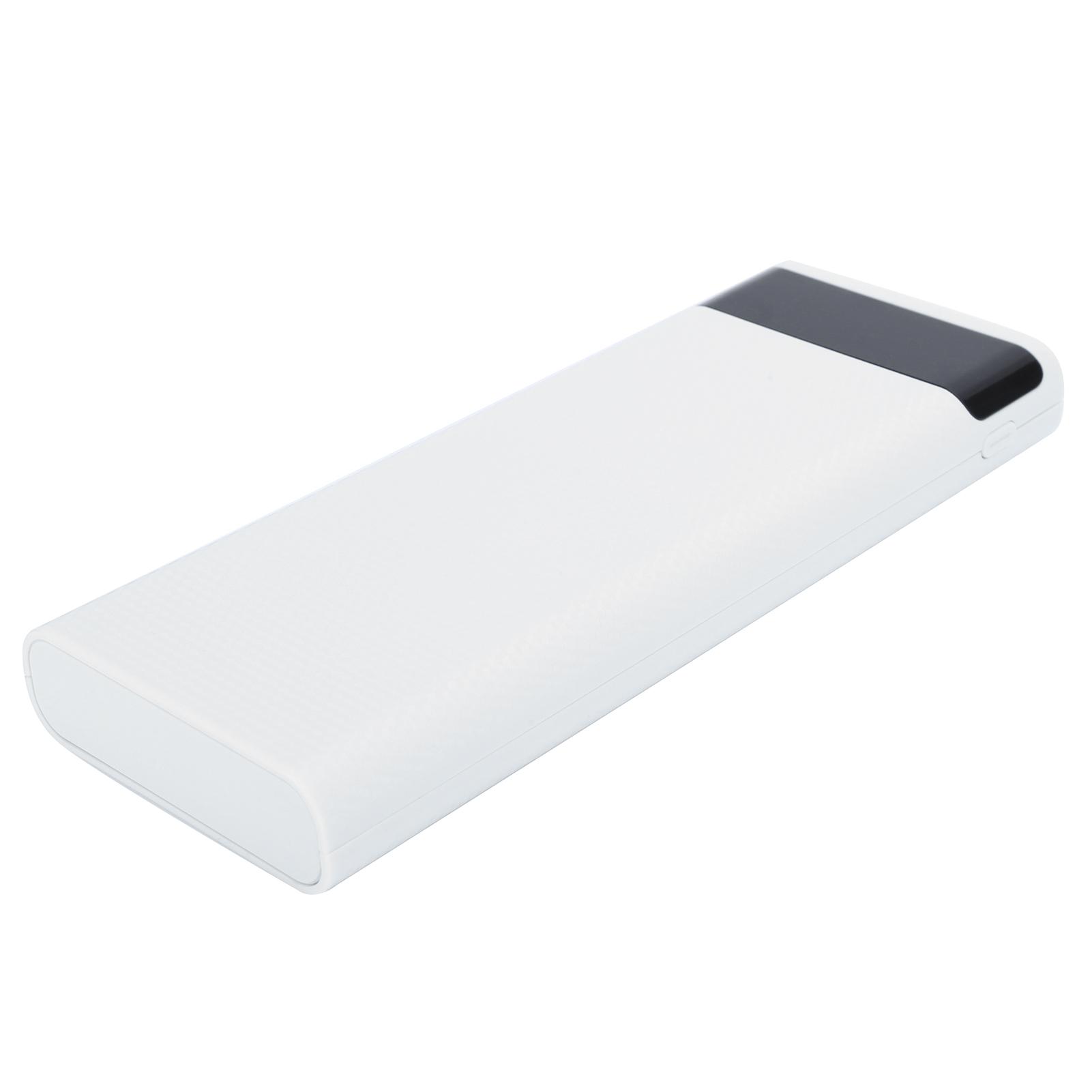 

Версия с быстрой зарядкой 8x18650 чехол для внешнего аккумулятора USB DIY Kit Shell Battery Holder Charge BoxWhite белый