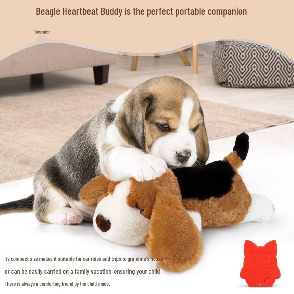 Peluche Antiansia con Battito Cardiaco per Animali Domestici - Cuscino Rilassante per Cani e Gatti