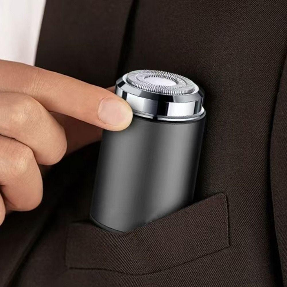 Waterproof Electric Shave Razor Low-Noise Pocket Razor Portable Men's Beard Razor for Home&Travel