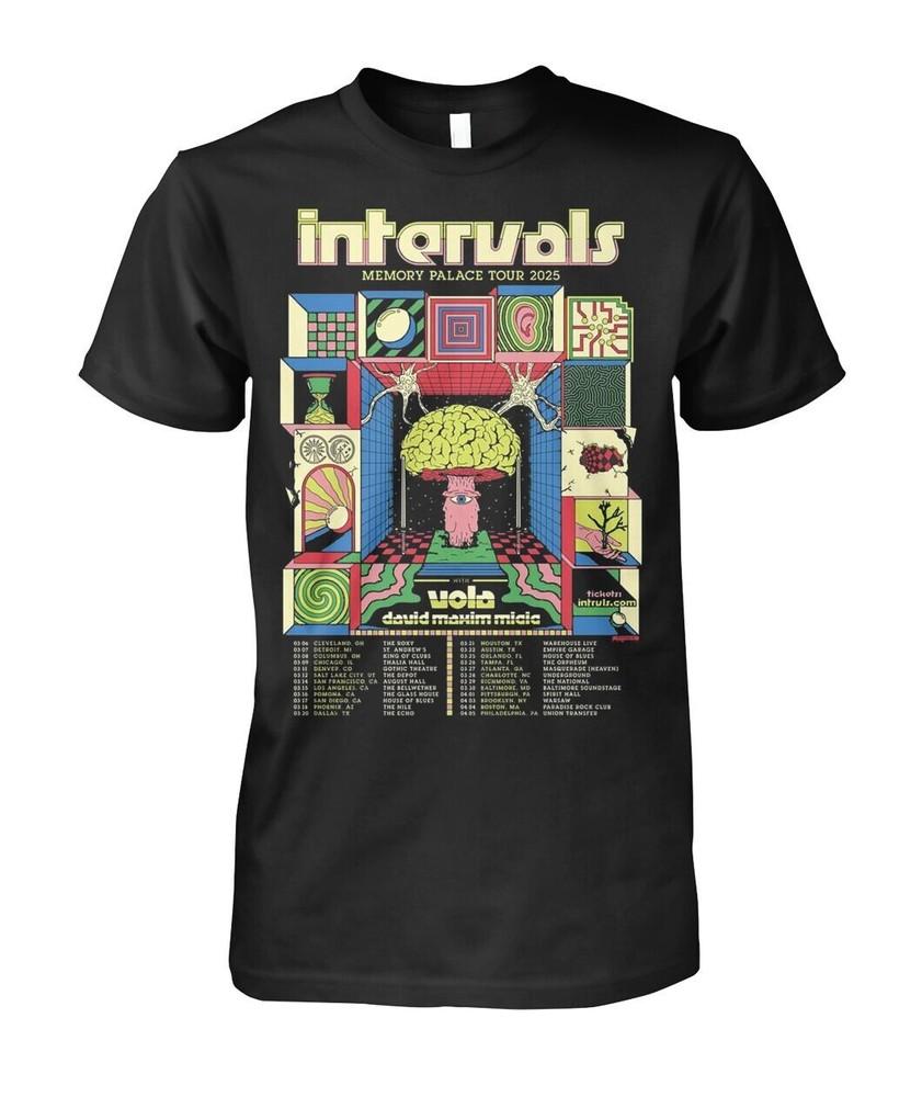 Intervals & Vola David Maxim Micic Memory Palace Tour 2025 T-shirt LI1689 Unisex T-Shirt XL