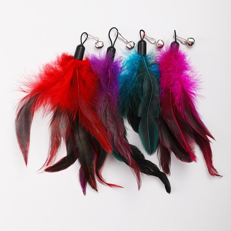 Cross-Border Suction Cup Cat Teaser Stick with Feather Attachment