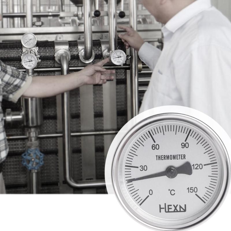 

1/4 PT Thread Stainless Steel Thermometer Moonshine Kitchen Food Cooking Gauge l29k