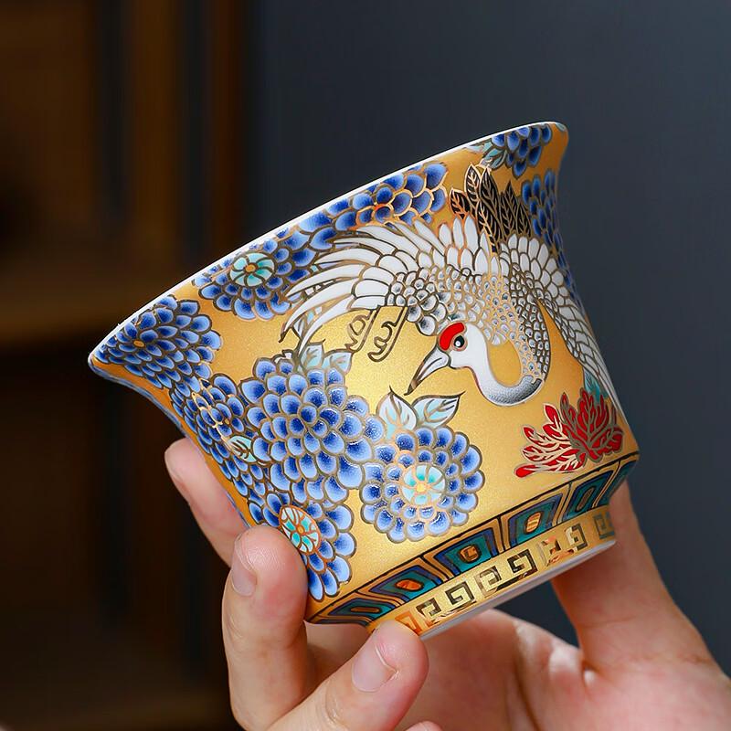 MULTIPOTENT Ceramic Crane Kung Fu Tea Set Gift Box