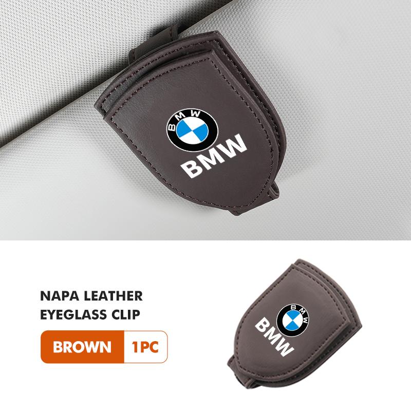 For BMW Suede Car Sunglasses Holder Sun Visor Glasses ML34 Hanger Storage Clip E90 E60 E46 E39 F30 F10 E87 X3 X4 X5 X1 G30 G20