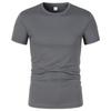 Men's Quick-Dry Mesh Sports T-Shirt - Short Sleeve, Round Neck, Solid Color