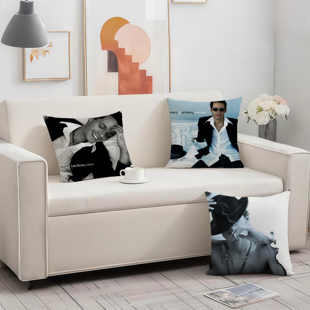 MMarc Anthony Singer cushion cover Birthday Anniversary Gifts Double Sided Printed Zipper Cushion Cover Soft Skin Bedding