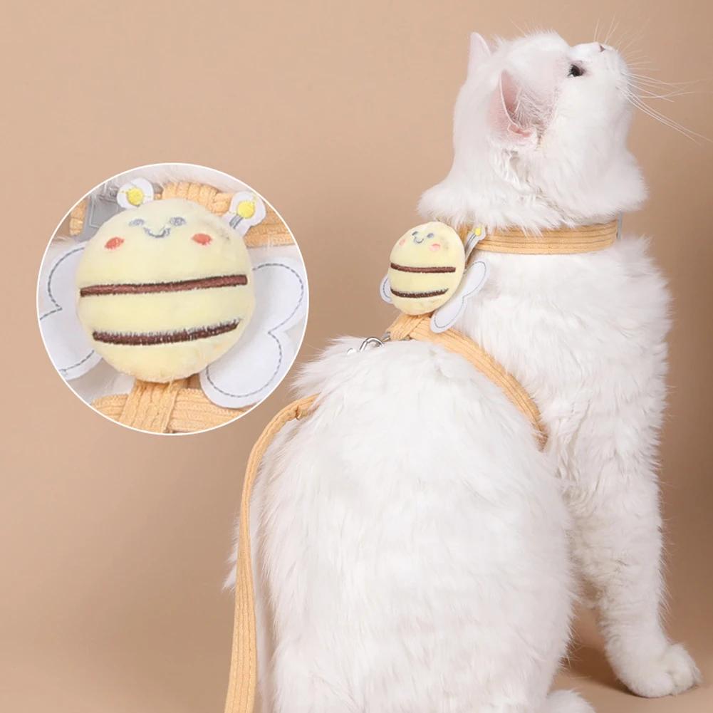 Cat Product Pet Traction New Cute Pattern Comfortable Dog Cat Collar Adjustable Long Strip Pet Harness Belt