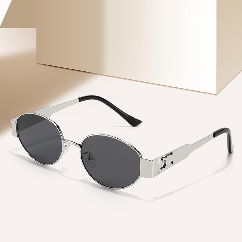 1pc elliptical sunglasses 2 women's street pography sunglasses retro high-end pography sunglasses