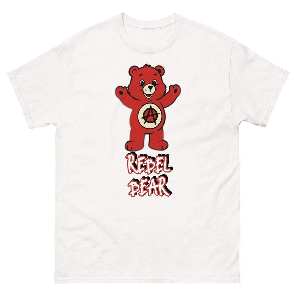 

Unisex Rebel Bear Tee, Funny Care Bear T-Shirt, Custom Care Bear Inspired Tee 4XL