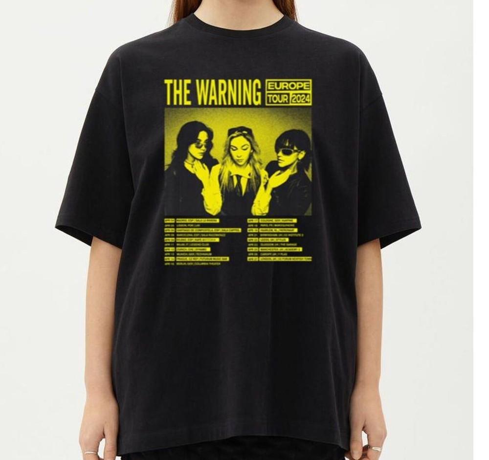 The Warning Band Europe Tour 2024 T-Shirt Black Fan XL Sz for men amp; women Unisex T-Shirt XXXL