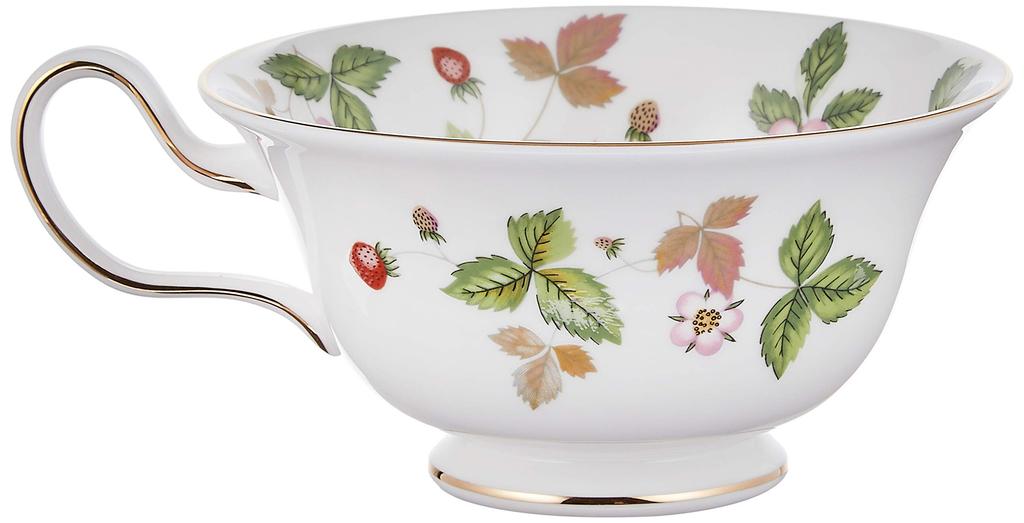 Wedgwood Wild Strawberry Porcelain Teacup and Saucer In Peony (Parallel Import)
