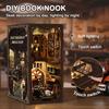 Wooden DIY Dollhouse Miniature 3D Bookstand Holiday Gift Architectural Scenario (Authentic Repair Shop)