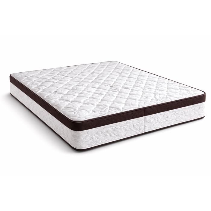 Matelas 180x200 - 25 cm Mémoire de Forme Soutien Très Ferme– 2 Faces Hiver/Été –Âme 20 cm Haute Résilience