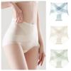 Silk Crotch Thin Ice Silk Panties High Waist Briefs Slimming Shapers Postpartum Body Shaper  Girls