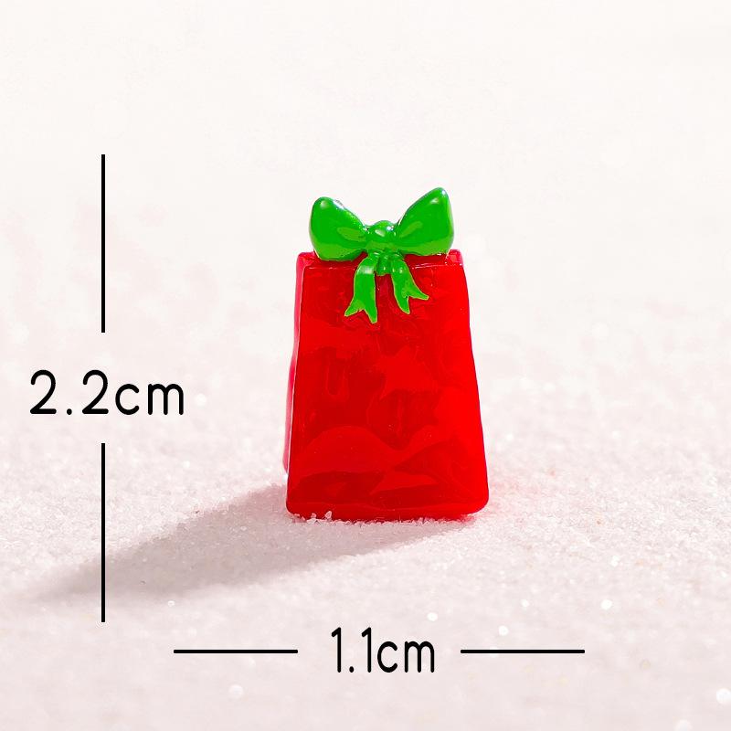 

Christmas Micro-landscape Decoration Items, Christmas Hats, Gift Boxes, Resin Craft Decorative Items, Small Ornaments Gift paper bag