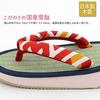 Takeharu Kids' Tatami Sandals for Boys, Made in Japan, Genuine Tatami Mats with Sponge Soles, Checkered/Navy (120), 20cm