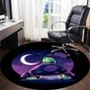 1pc Turtle Moon Office Round Area Rug, Under Office Chairs Bedroom Living Room Home Decor, Room Deco, Available In Various Sizes