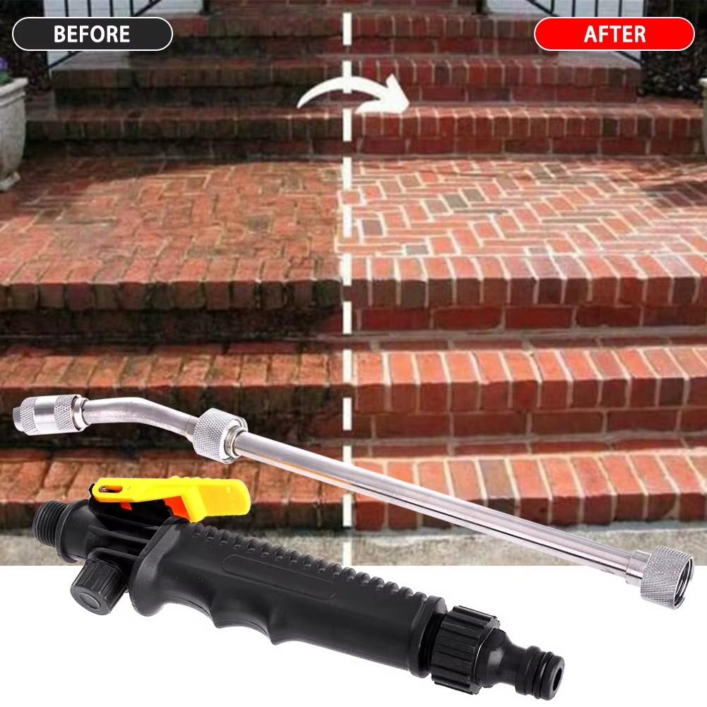 30-70cm High Pressure Water Gun Car Beauty Cleaning Jet Garden Washer Hose Nozzle Sprayer Watering Spray Sprinkler Cleaning Tool