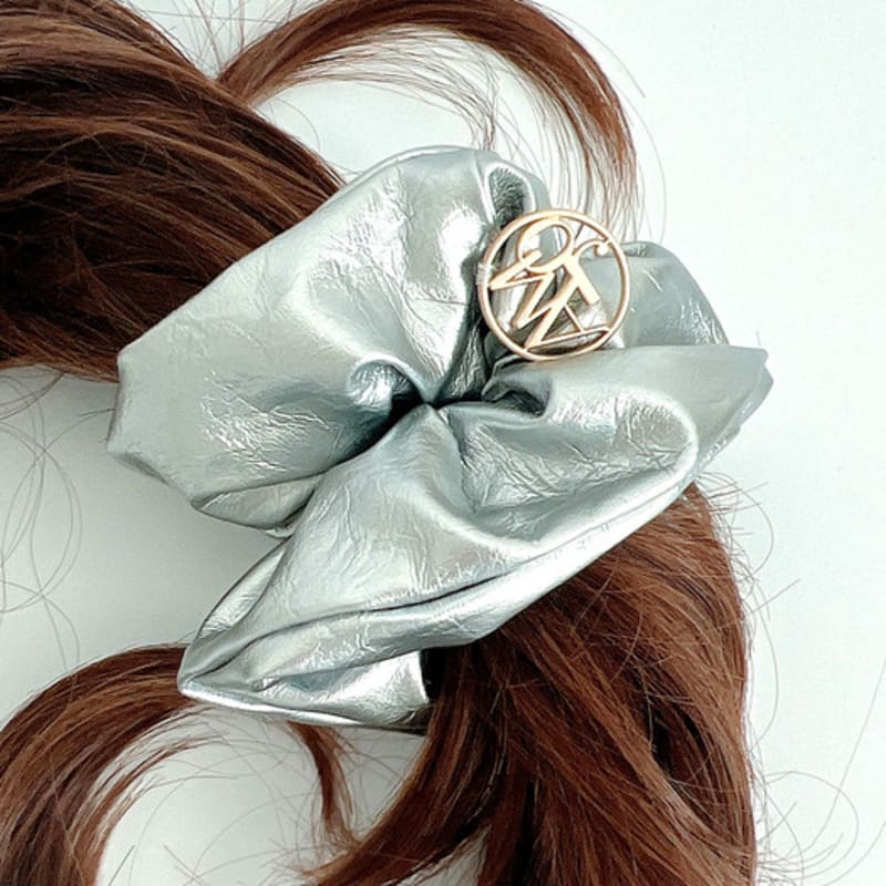 Amoamor Leather Gold Label Scrunchie - 2col