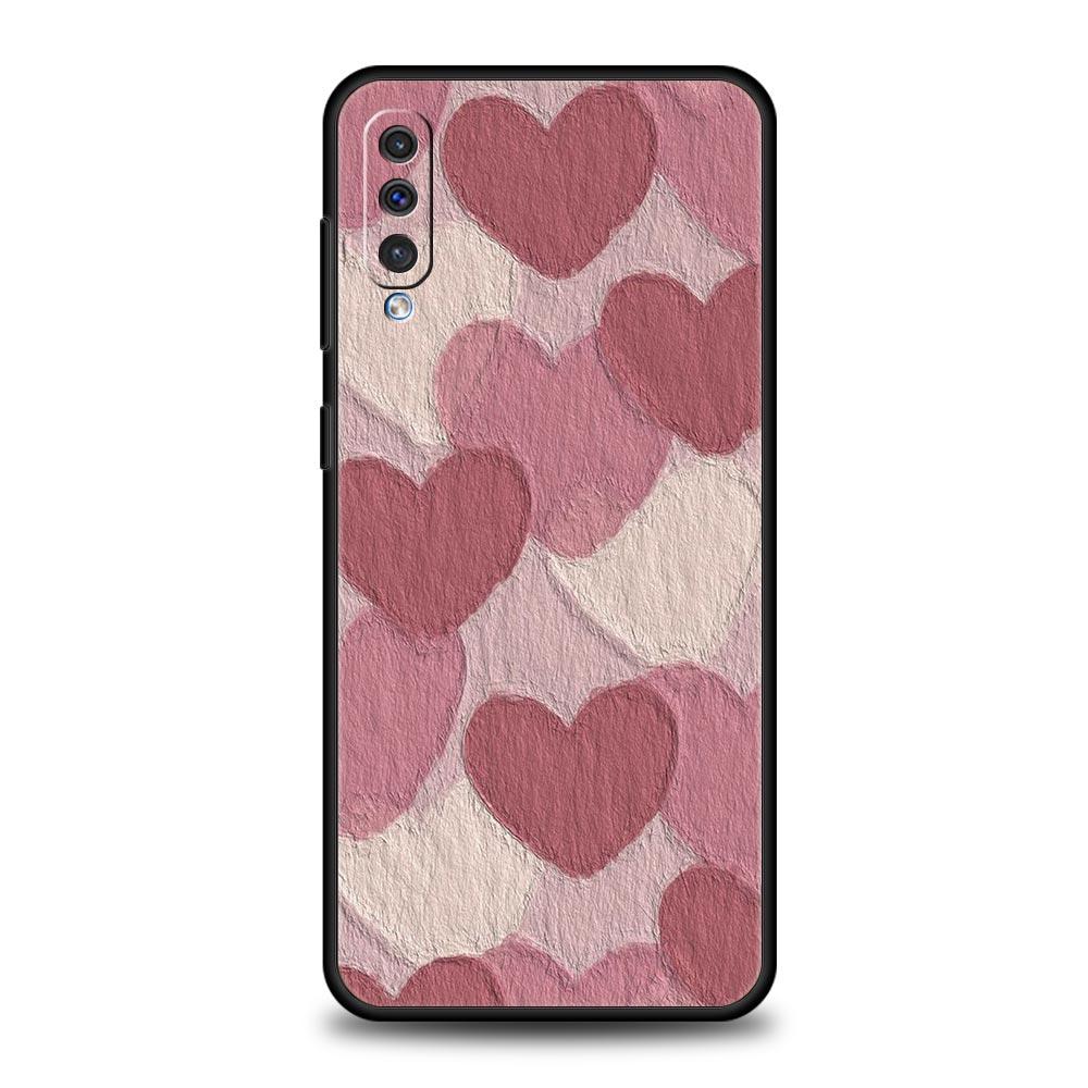 love flower Art Phone Case For Samsung A24 A12 A14 A32 A50 A70 A20E A20S A10S A22 A30 A40 A34 A54 A42 A52 5G A02S A04s Cover