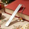 Stainless Steel Bookmark with Tassel, Slim Metal Page Marker for Teachers, High-quality Polished Book Mark Students, Reading Gift Lovers
