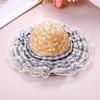 Cat Straw Hat Lace Ruffle Cute Bow Cat Sun Hat Elastic Strap Adjustable Retro Sun Hat for Cats Small Dogs Sun Protection Photo Prop