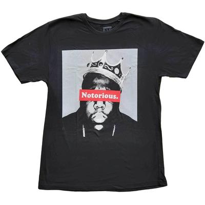 Notorious B.I.G T-shirt Biggie Smalls Officieel Nieuw Zwart