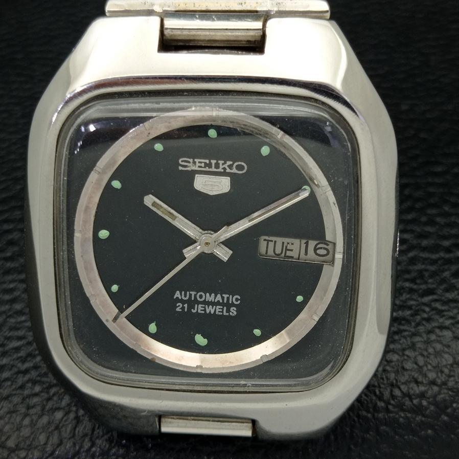 USED CLASSIC SEIKO 5 AUTOMATIC 7005A MENS JAPAN ORIGINAL DIAL WATCH A416162-2 R10621f-a416162