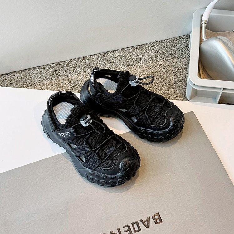 Children's bag head sandals summer new boys fashion hollow breathable durian sole sports shoes girls anti-kick beach shoes