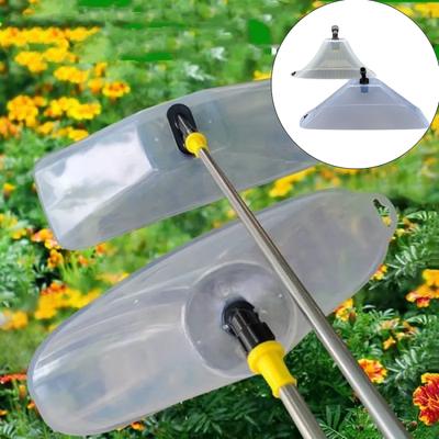 Cubierta de Aspersor de Potencia a Prueba de Viento para Jardín, Boquilla Atomizadora Transparente Tipo Ventilador para Suministros de Riego Agrícola