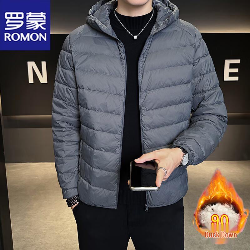 ROMON Men s Hooded Down Jacket M