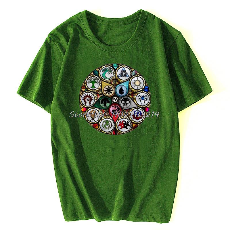 New Men T Shirt MTG  Stained Glass T-Shirt Women Tshirt Funny Unisex Cotton Oversized Streetwear