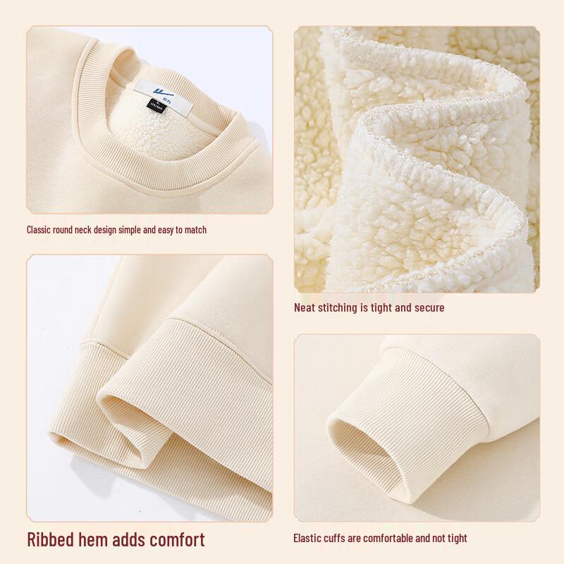 Warrior Men's Fleece-Lined Round Neck Sweatshirt