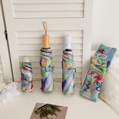 Ombrello da Tasca Pieghevole Antipioggia con Protezione UV Ombrello da Sole Ombrello Parasole Outdoor