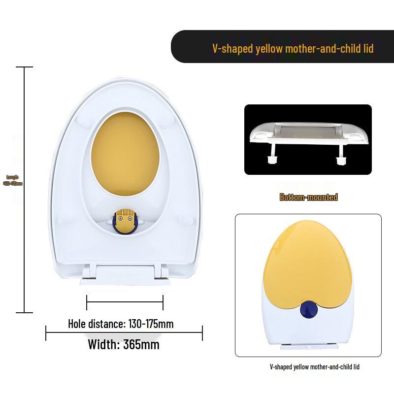 MDNG Thickened Soft-Close Adult & Child Toilet Seat