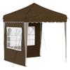 Pop Up Party Tent 195 X 195 X 245 Cm Taupe Oxford Fabric