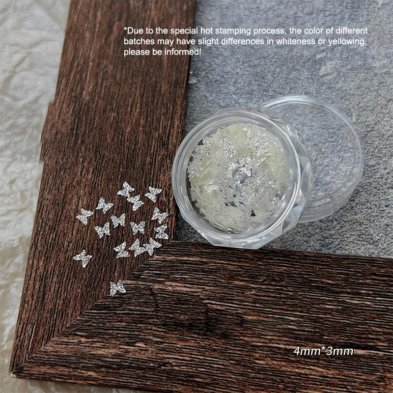 Nail Art Glitter Flash White Star Butterfly Love Manicure Decorations Mirror Nail Pigment 3D Diy Nail Art Enthusiasts