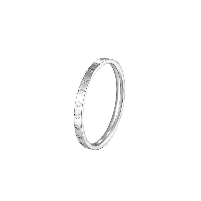 Retro Ins Wind Schwanz Ring Verblasst Nicht Farbe Damen Nische Einfach Schlicht Ring Ring Titanstahl Liebesring Premium