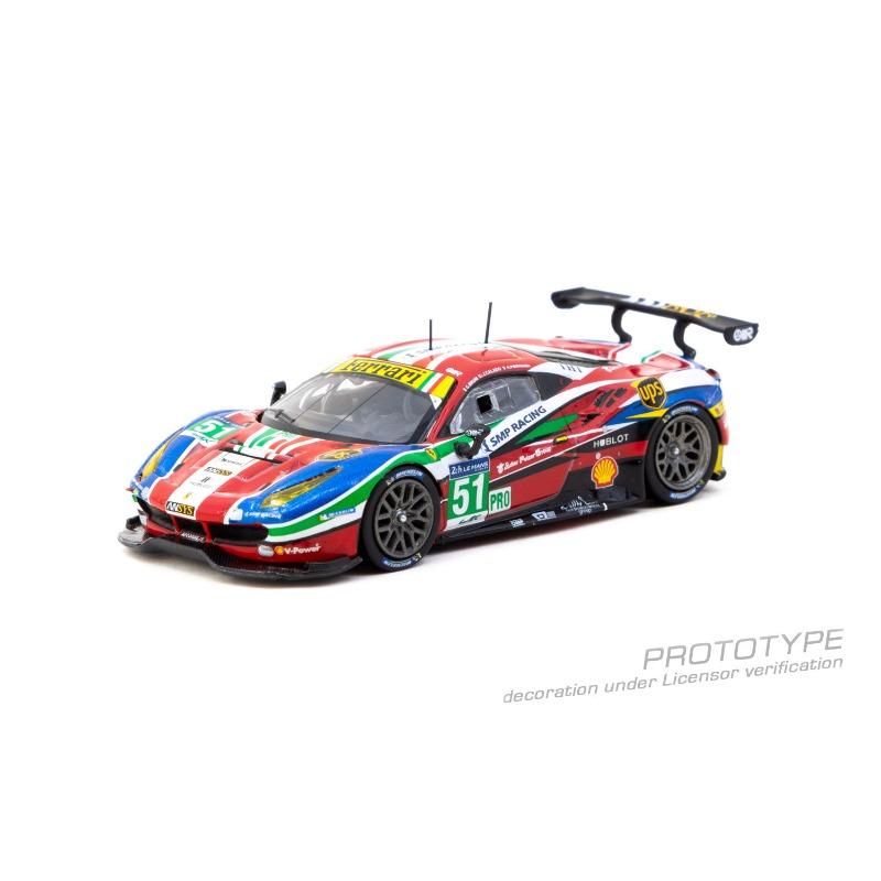 

TW 1:64 Ferrari 488 GTE 24h No. 51 Simulation Die Casting Alloy Car Model Collection Desktop Ornament Boy Toy Birthday Gift
