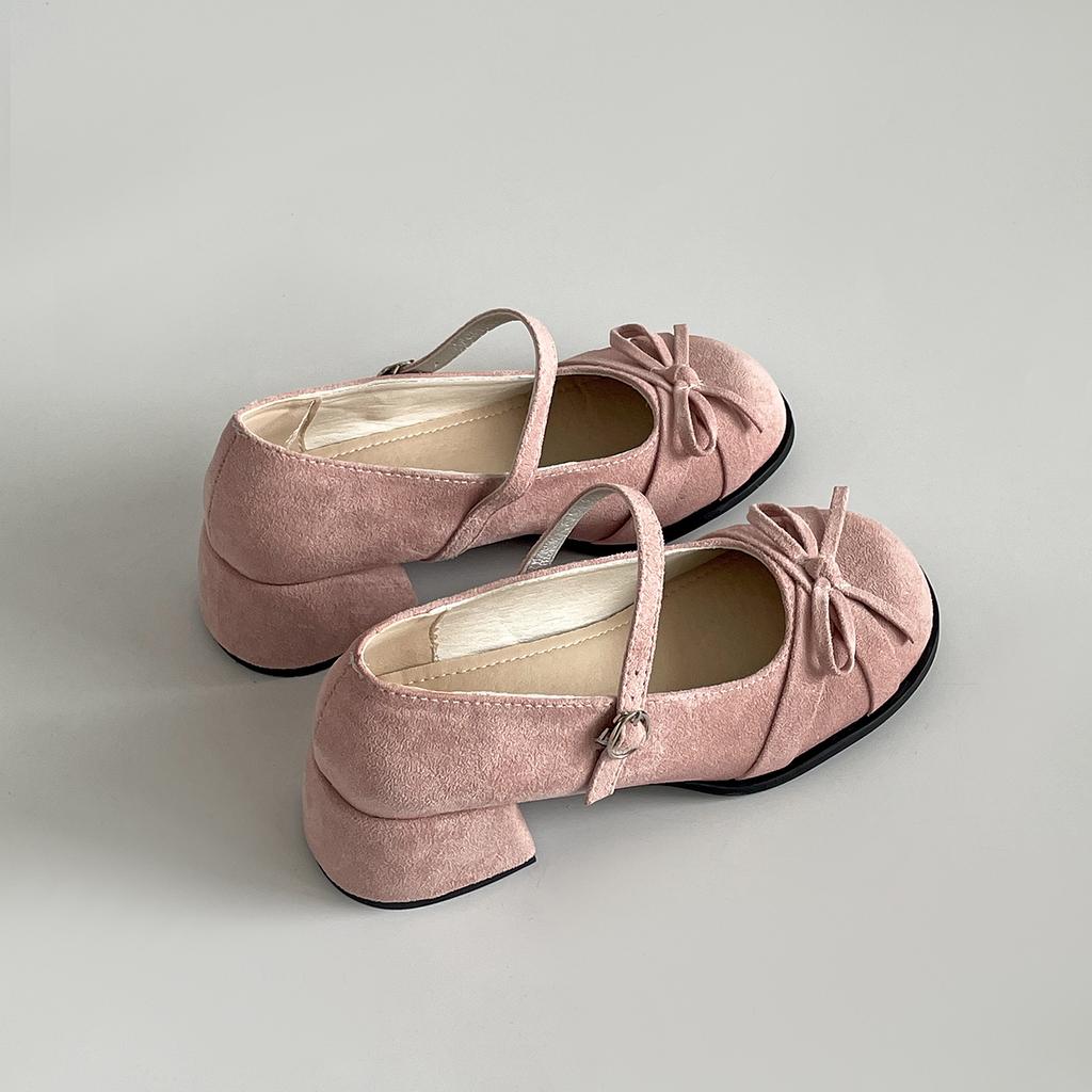 White French Retro Thick Heel Heightening Shallow Mouth Single Shoes Women's Summer 2025 New with Skirt Versatile Mary Jane Shoes