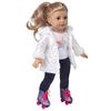 Long Coat Winter Doll Clothes For 18 Inch Girl Dolls Soft Plush Outfit Set Simple Wear Design