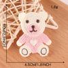 Embroidery Label Cute Bear Embroidery Sticker Diy Hand Account Accessories Accessories Patch Brooch Jewelry Hair Accessories Cloth Sticker