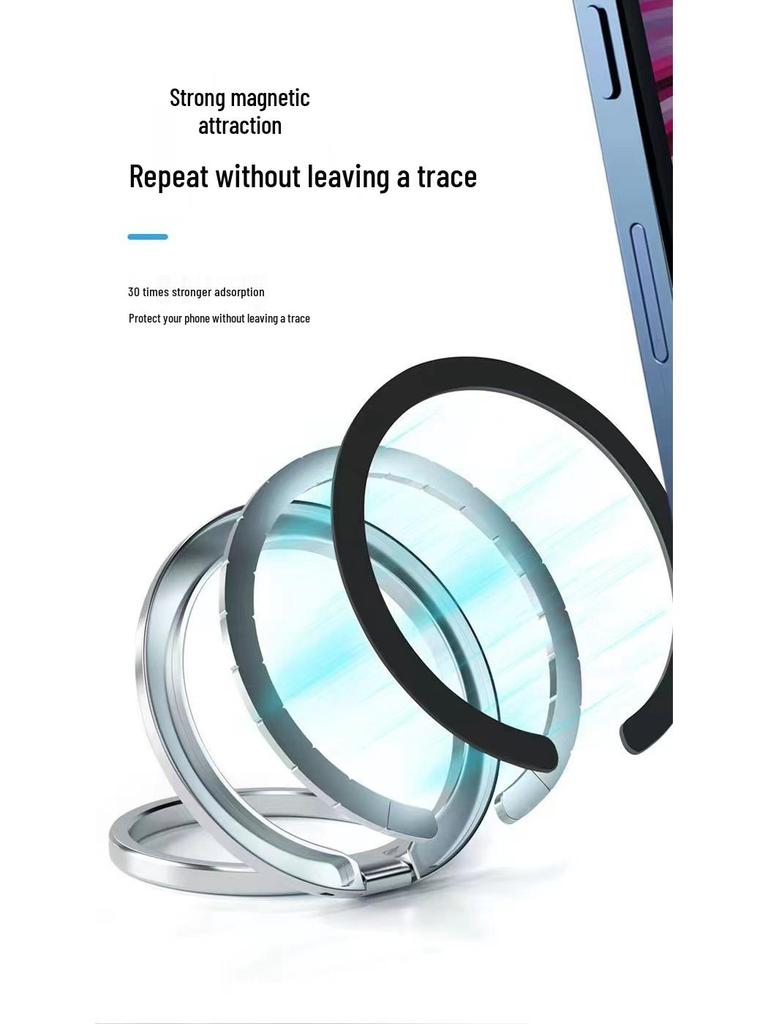 Magnetic MagSafe Metal Phone Stand with Paper Card Packaging