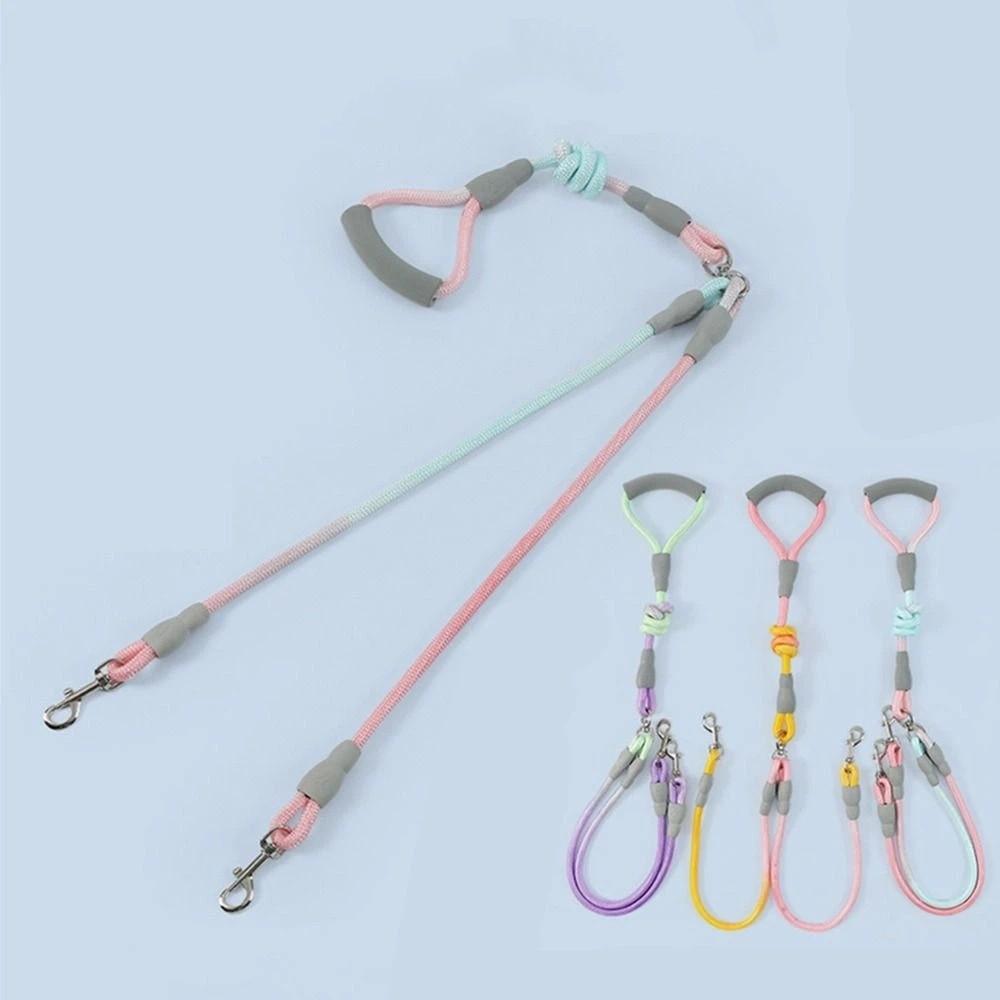 Adjustable Dual Dog Leash Set 360° Swivel Dog Running Leash Pet Training Lead  Pet Accessories