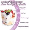 50/100 Pack 2 Oz Plastic Dessert Cups with Lids and Spoons, Clear Parfait Cups with Lids, Mini Dessert Shooter Cups