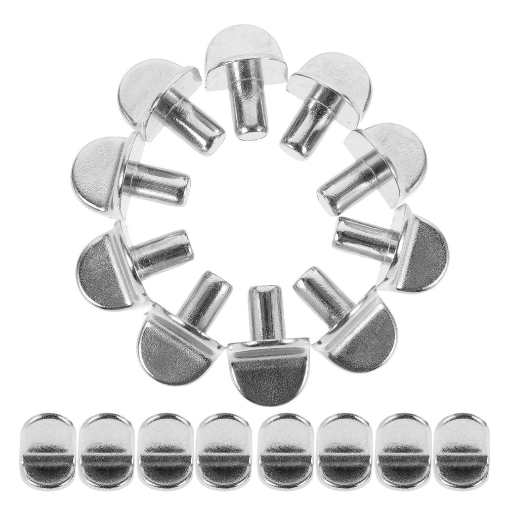 50Pcs Sturdy L-Shaped Shelf Pegs Metal Shelf Support Pins for Cabinets Bookshelves Kitchen Storage Units Wobble-Free Stability