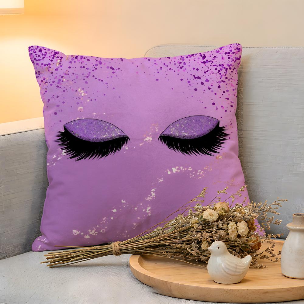 

Cushion Cover Linen SkinFriendly Soft Decorative Case For Sofa Home Decor Beauty Makeup Eyelash Pillow cover 30x30cm